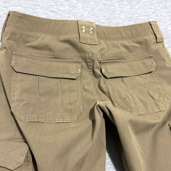 Under Armour Storm Snowboard Pants Womens size 10 (34x27) Winter Brown Loose - Picture 6 of 14